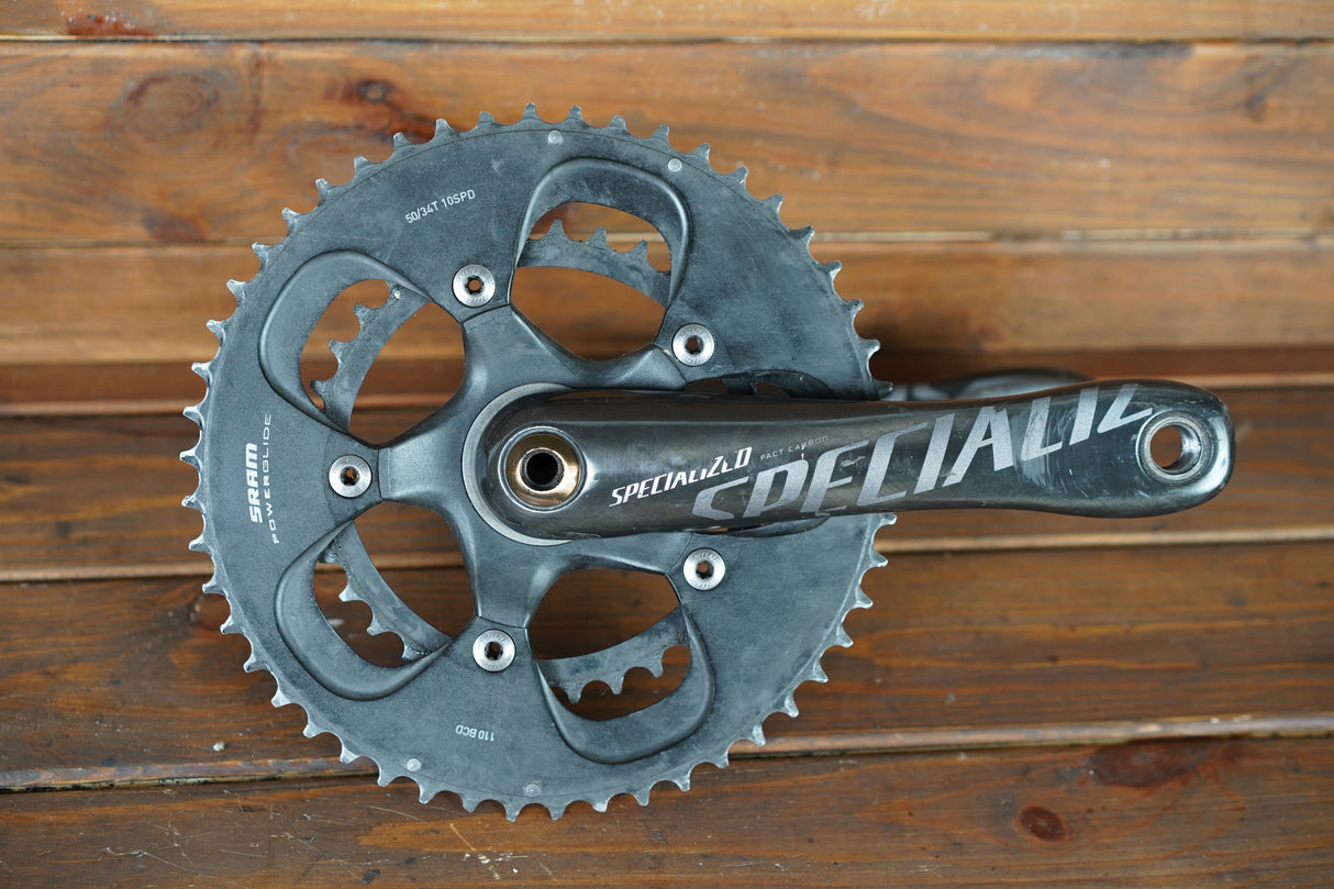 175mm 50/34T BB30 Specialized Carbon Road Crankset