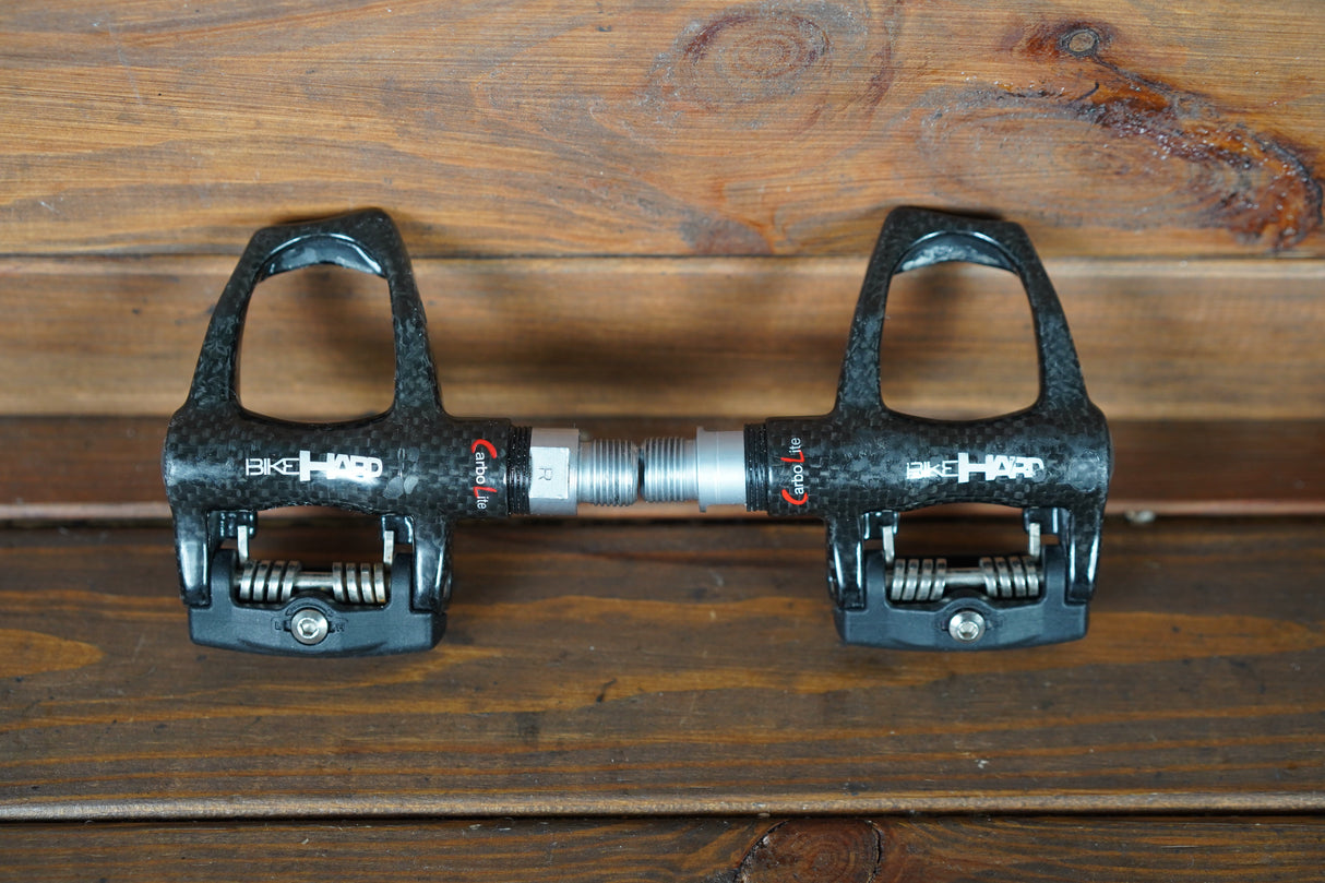 BikeHard CarboLite Carbon Magnesium Clipless Road Pedals 313g