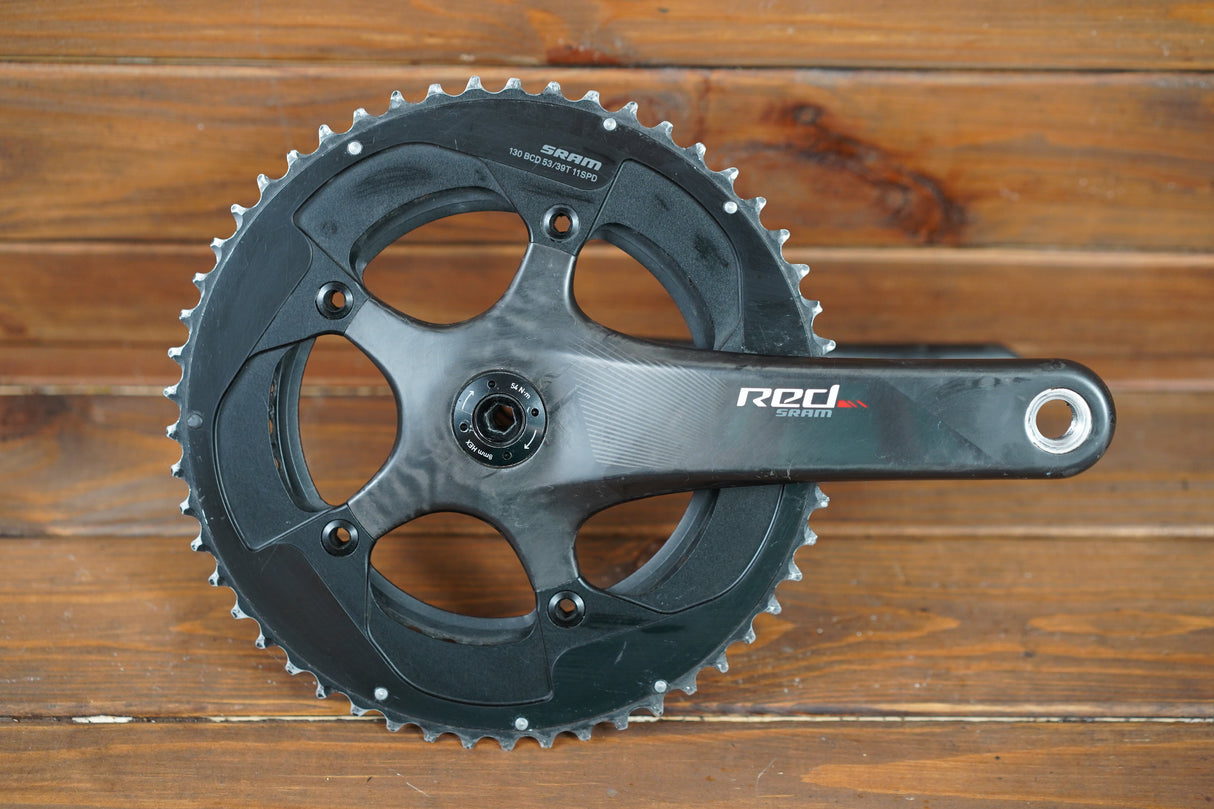 172.5mm 53/39T BB30 SRAM Red 22 11 Speed Carbon Crankset